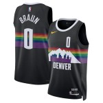 Maillot NBA Denver Nuggets Christian Braun Nike 2025-26 City Edition Noir Swingman - Homme